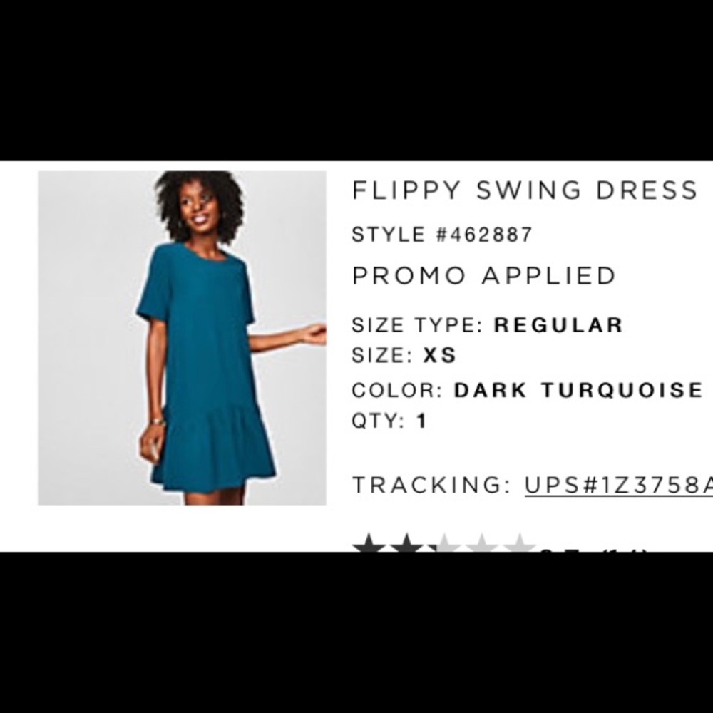 Loft Flippy Swing Dress